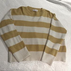 Womens Striped Sweater Size L